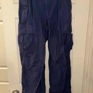 Women’s TNA Navy Blue TNA Aritzia Cargo Pants